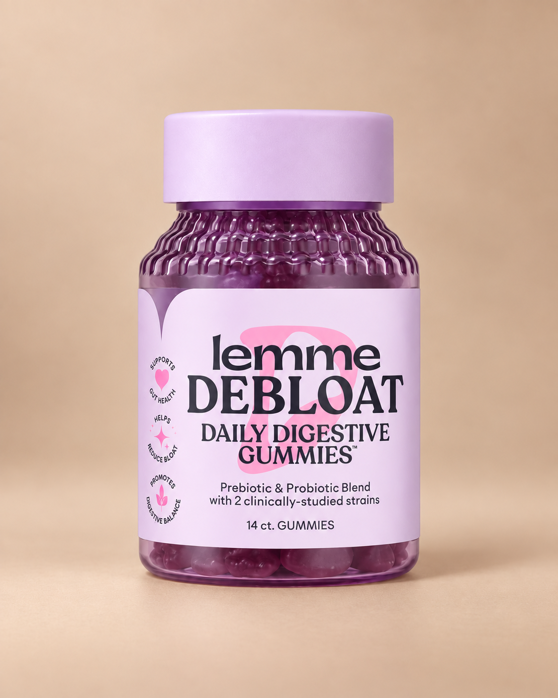 Lemme Debloat Mini Daily Digestive Gummies (7 Day Supply)