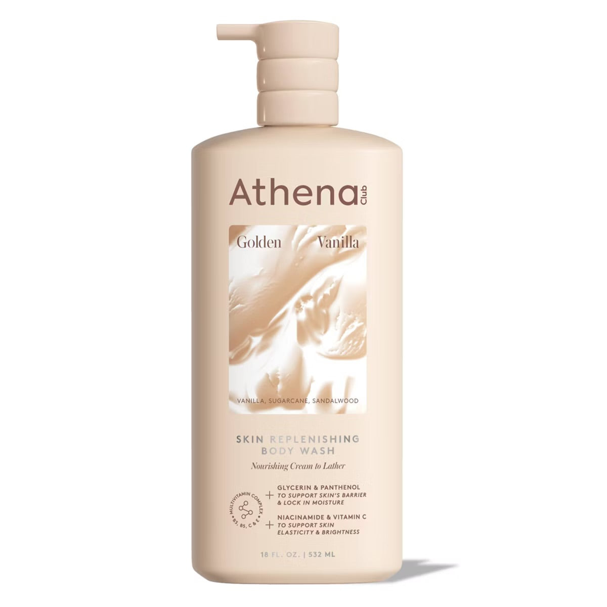 Athena Club Skin Replenishing Body Wash – Golden Vanilla