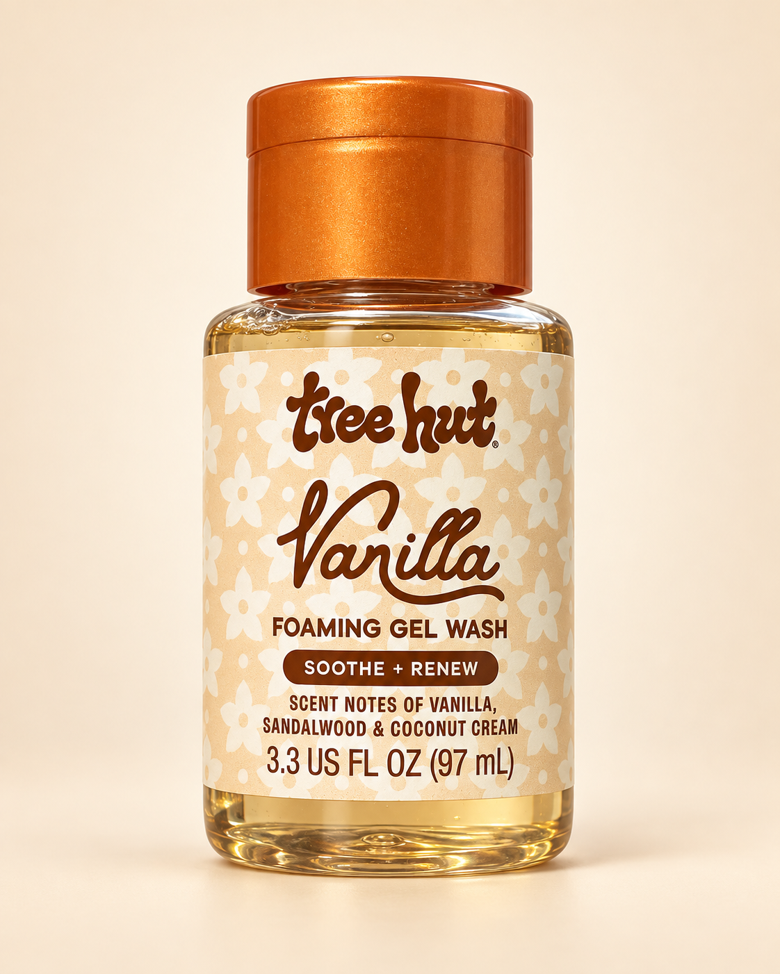 Tree Hut Vanilla Foaming Gel Body Wash (97ml)