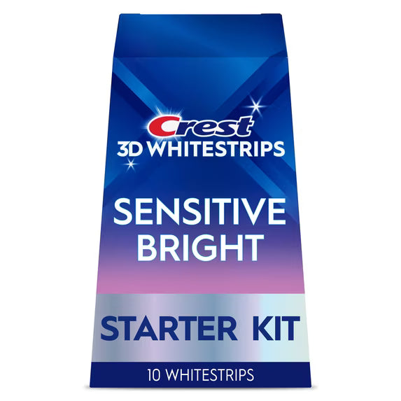 Crest 3D Whitestrips Sensitive Bright Starter Kit – 10 Strips