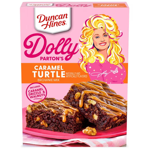Duncan Hines Dolly Parton’s Caramel Turtle Brownie Mix