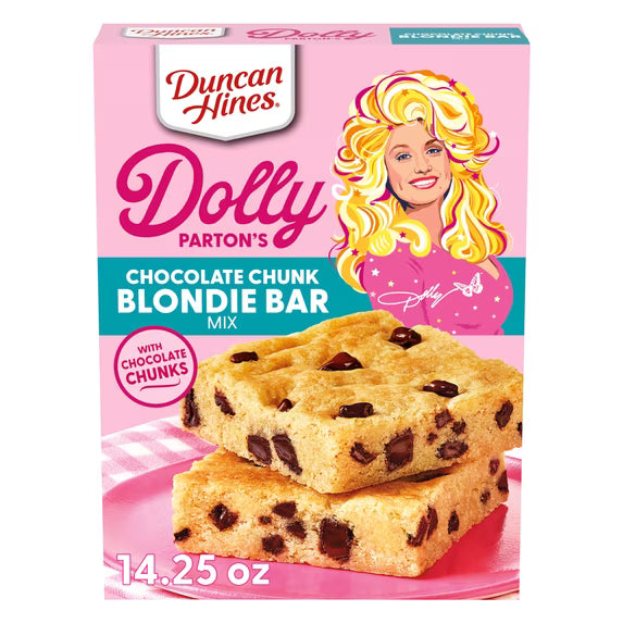 Duncan Hines Dolly Parton’s Chocolate Chunk Blondie Bar Mix