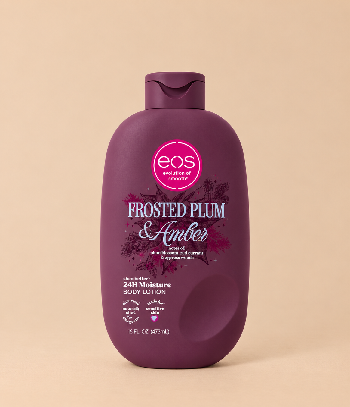 EOS Frosted Plum & Amber 24H Moisture Body Lotion – 473ml