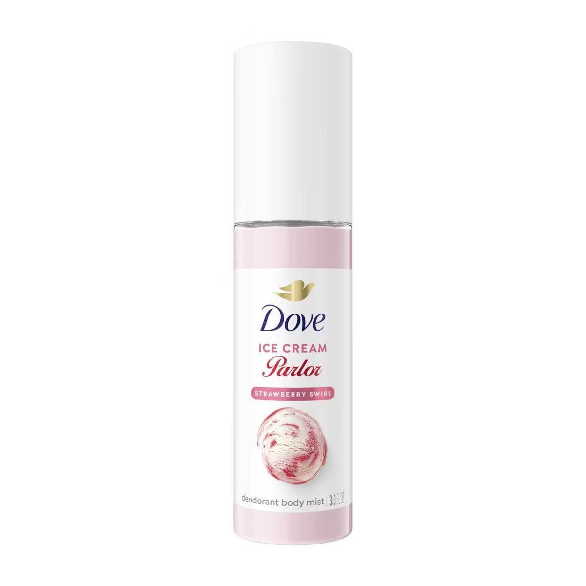 Dove Beauty Ice Cream Parlor Strawberry Swirl Deodorant Body Mist