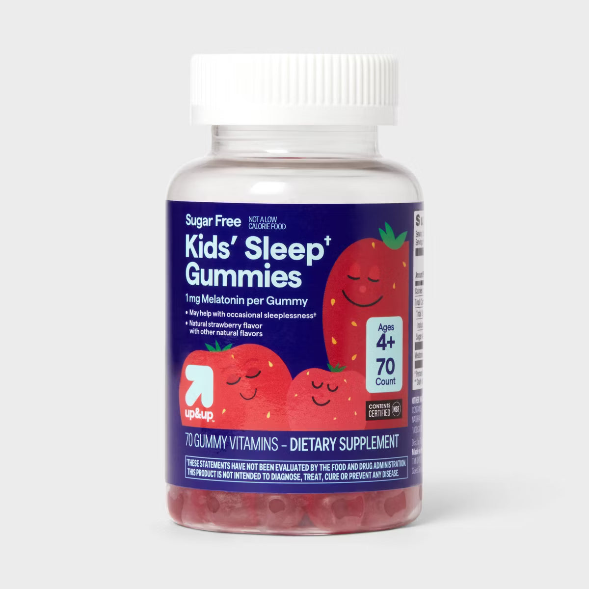 Kids' Melatonin 1mg Sugar-Free Gummies – 70 Count | up&up