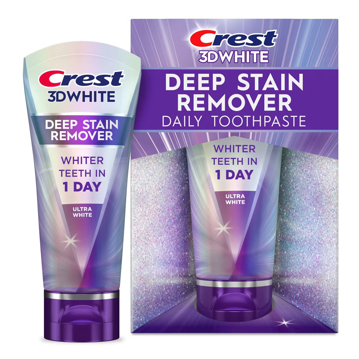Crest 3D White Deep Stain Remover Daily Toothpaste – Ultra White 3.1oz