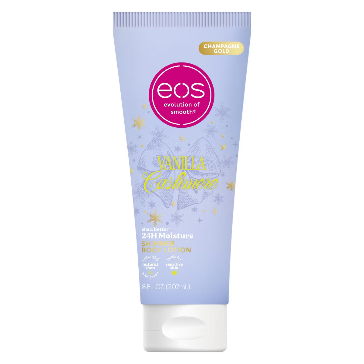 EOS Holiday Shea Better 24H Moisture Shimmer Body Lotion – Vanilla Cashmere Limited Edition