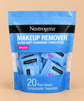 Neutrogena Makeup Remover Ultra-Soft Cleansing Towelettes – 20 Individually Wrapped Singles
