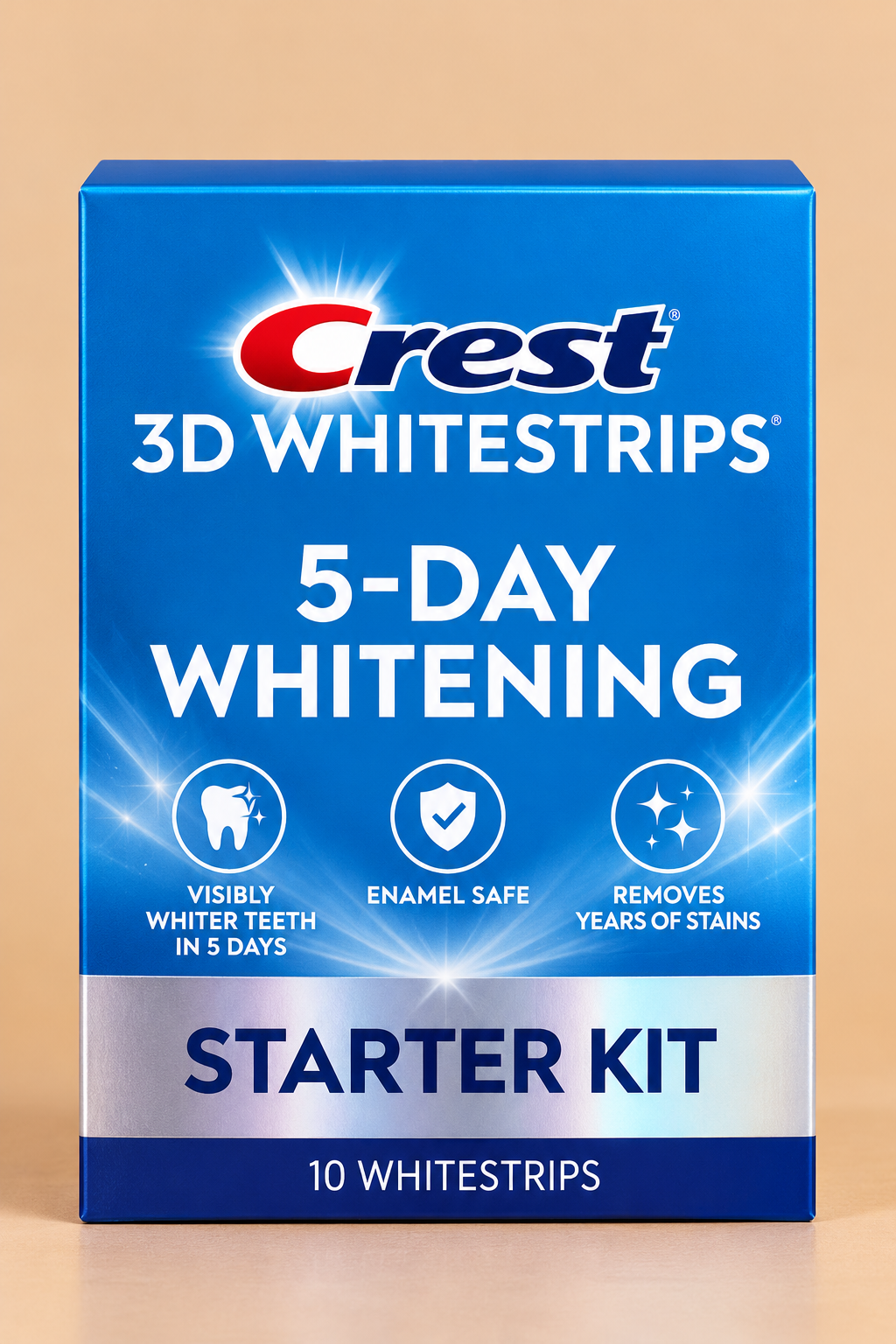 Crest 3D Whitestrips 5-Day Whitening Starter Kit – 10 Strips