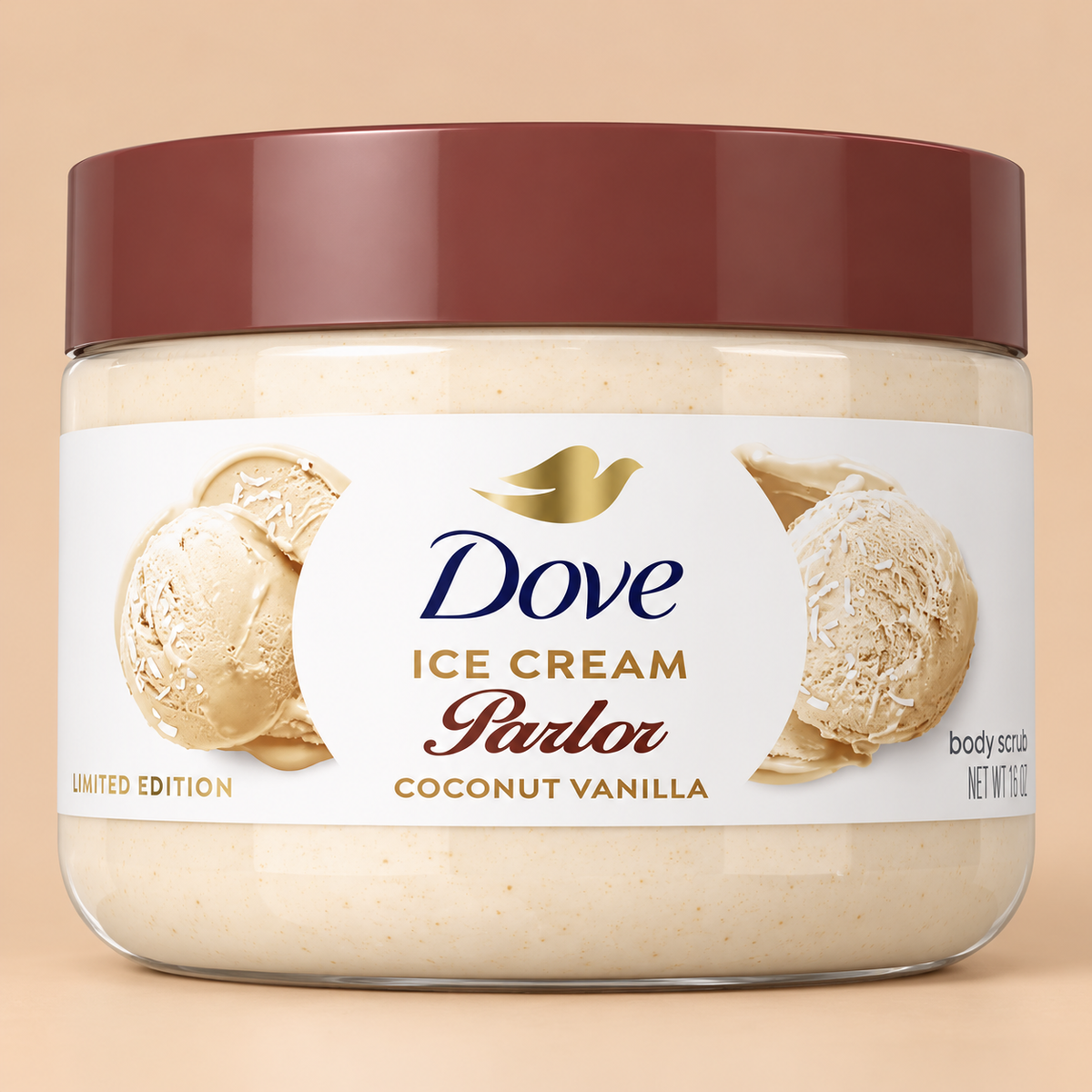 Dove Ice Cream Parlor Coconut Vanilla Body Scrub – Limited Edition