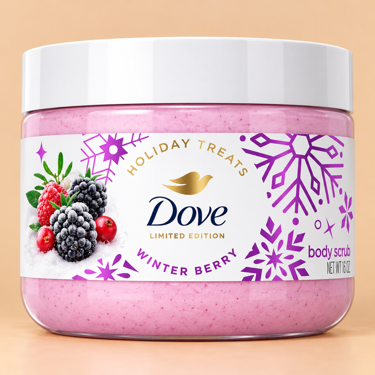 Dove Holiday Treats Winter Berry Body Scrub – Limited Edition