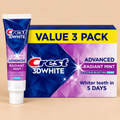 Crest 3D White Advanced Radiant Mint Whitening Toothpaste – Value 3 Pack