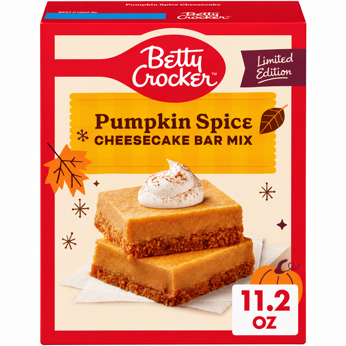 Betty Crocker Pumpkin Spice Cheesecake Bar Mix – Limited Edition