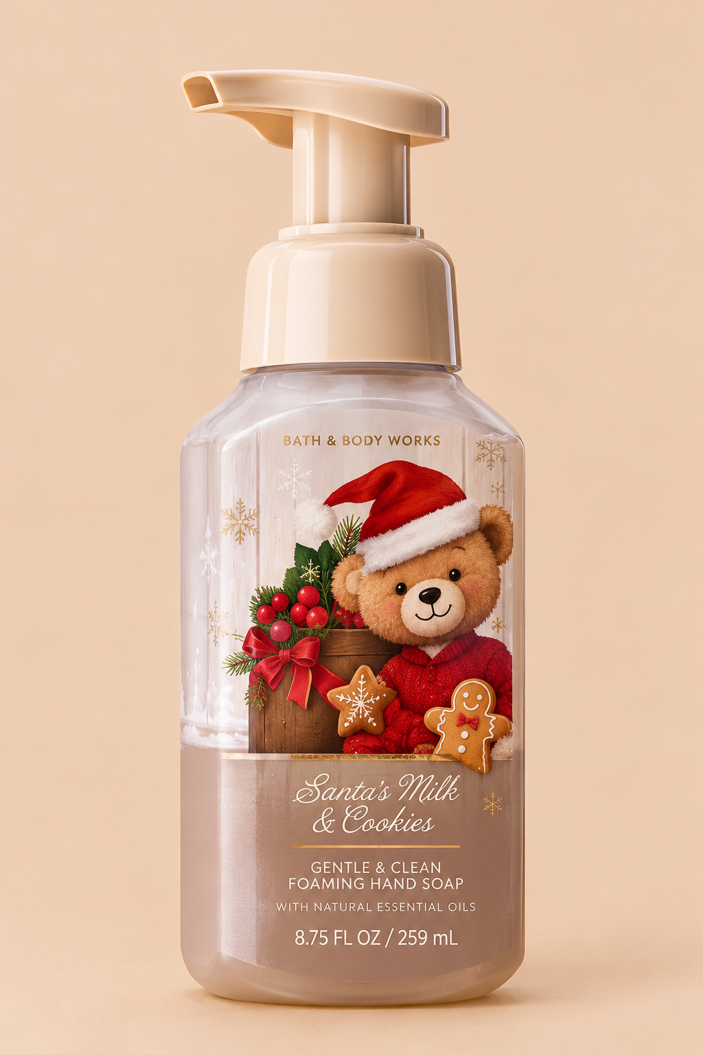 Bath & Body Works Santa’s Milk & Cookies Gentle & Clean Foaming Hand Soap – 259ml