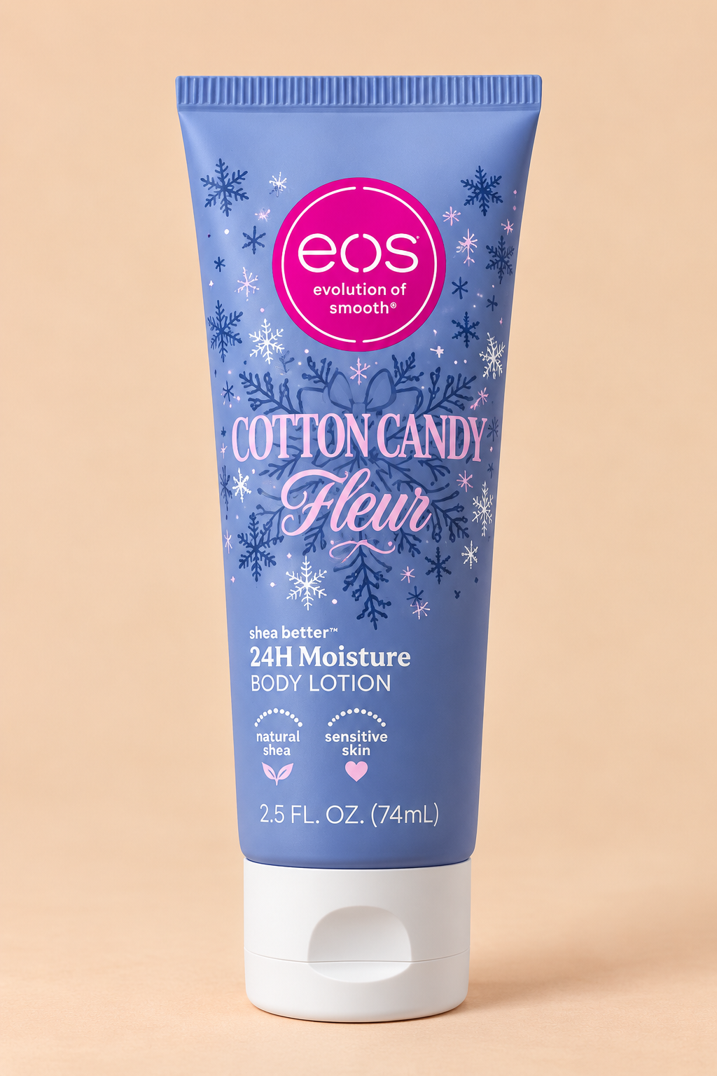 EOS Cotton Candy Fleur 24H Moisture Travel Body Lotion – 74ml