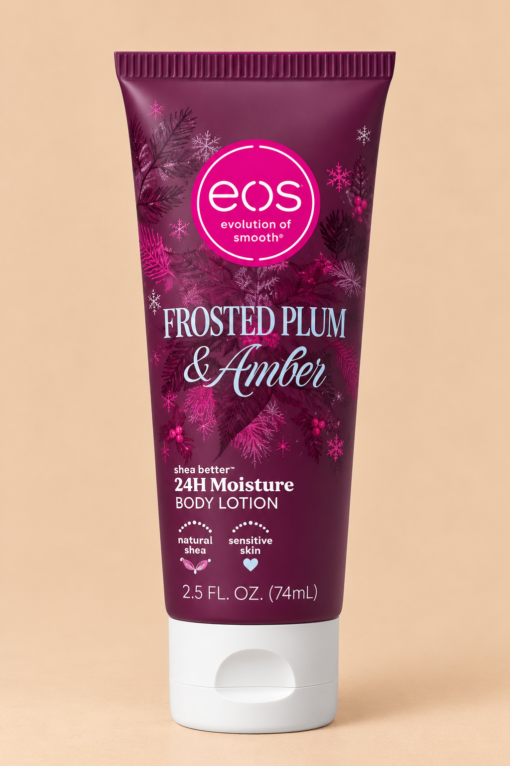 EOS Frosted Plum & Amber 24H Moisture Travel Body Lotion – 74ml