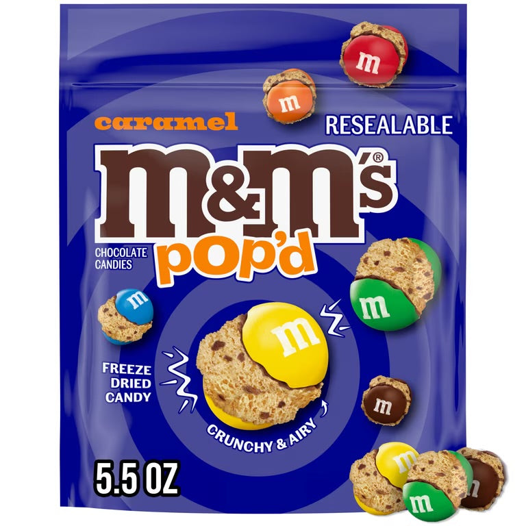 M&M's Caramel Pop'd Freeze-Dried Chocolate Candies