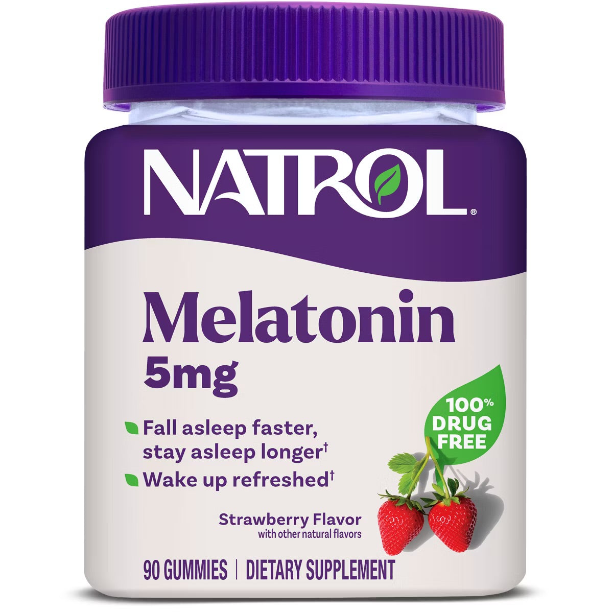 Natrol Melatonin 5mg Strawberry Gummies – 90 Count