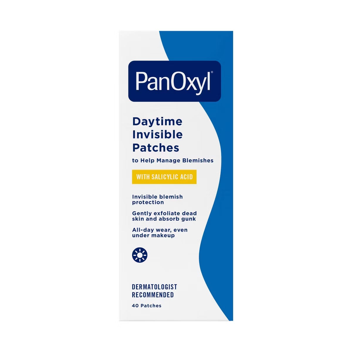 PanOxyl Daytime Invisible Blemish Patches with Salicylic Acid – 40 Patches