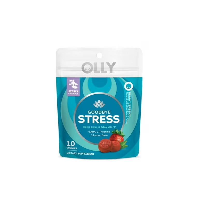OLLY Goodbye Stress Gummies – Berry Verbena – 10 Count