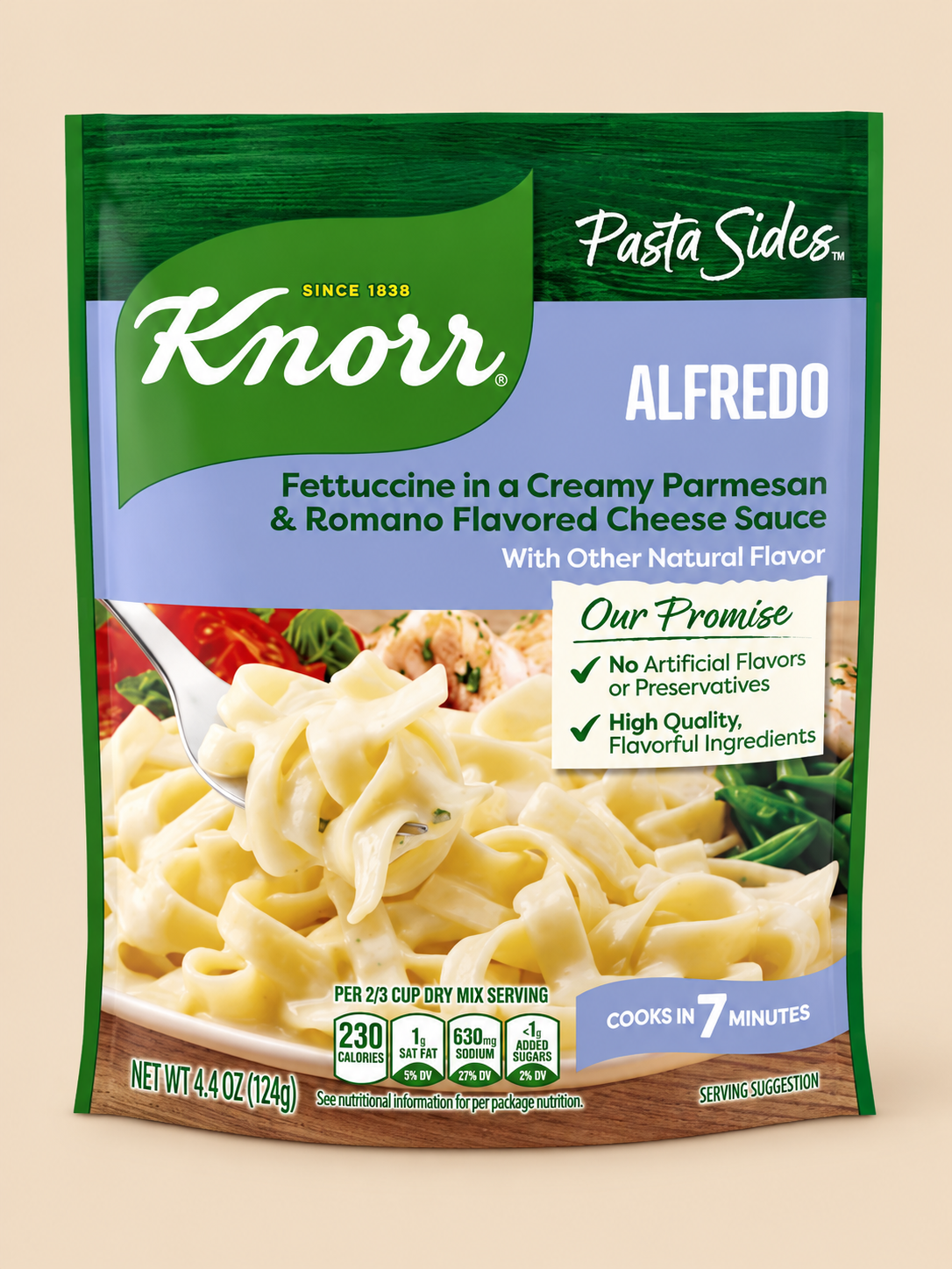 Knorr Pasta Sides Alfredo Fettuccine