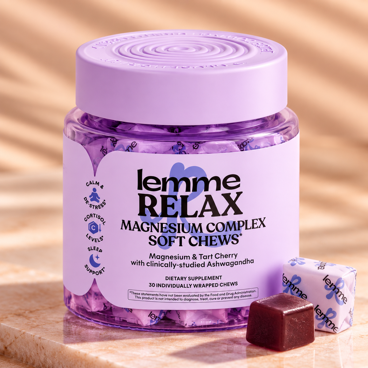 Lemme Relax Magnesium Complex Soft Chews – 30 Chews