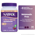 Natrol Ultra Sleep Magnesium Glycinate Gummies – Melatonin Free – Cherry Flavour – 60 Gummies