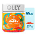 OLLY Hello Happy Gummy Worms – Tropical Zing – 60 Gummies