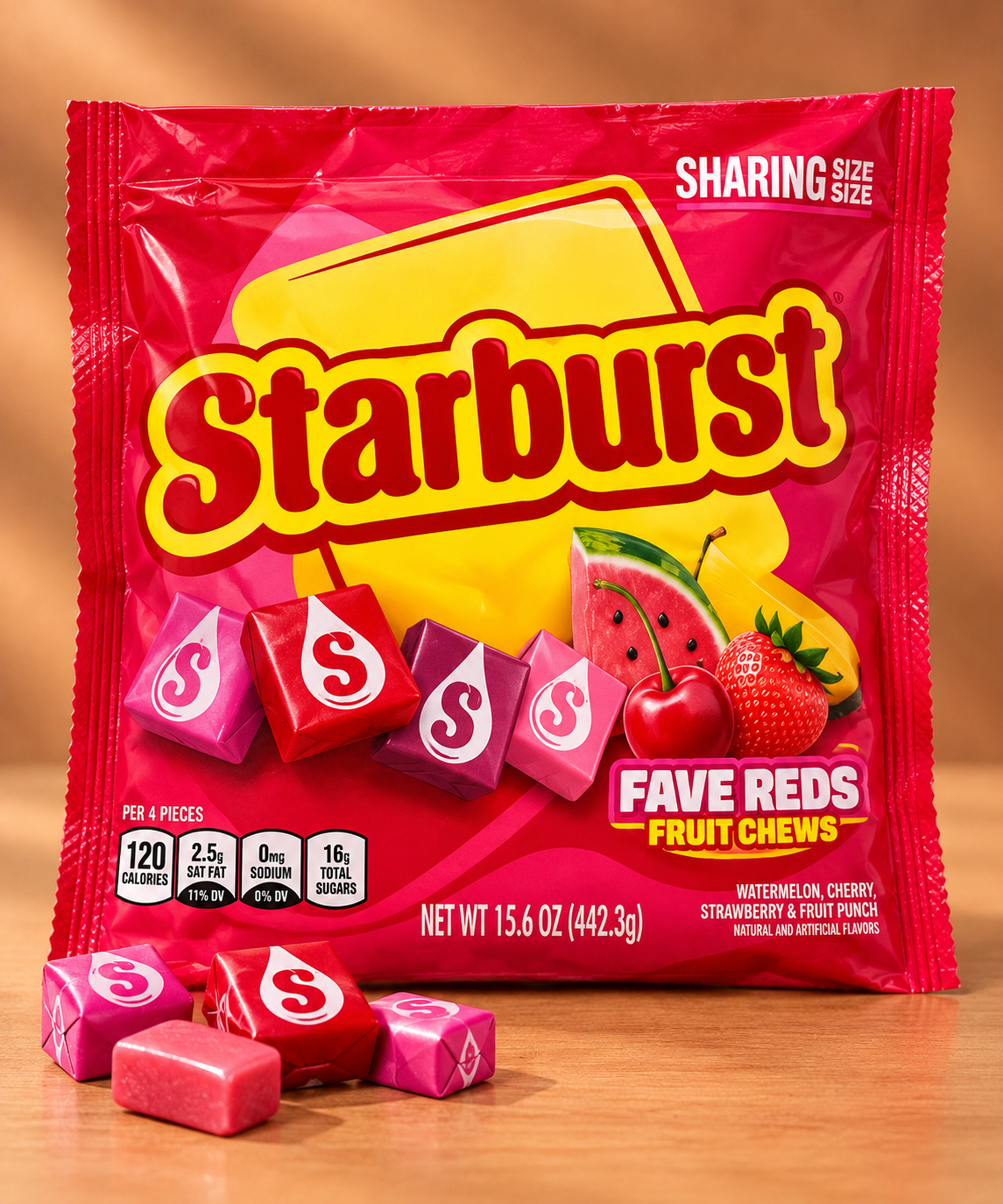 Starburst FaveREDS Fruit Chews – Sharing Size