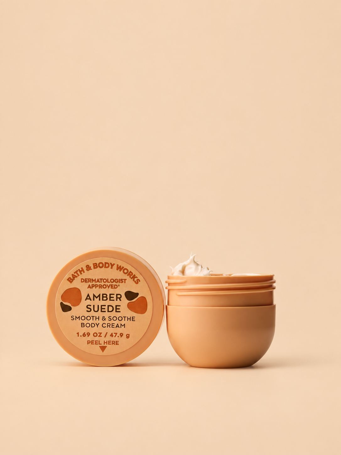 Bath & Body Works Amber Suede Travel Size Smooth & Soothe Body Cream (75ml)
