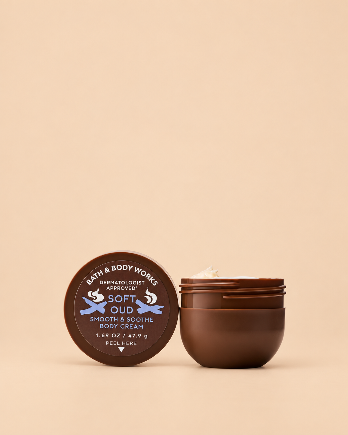 Bath & Body Works Soft Oud Travel Size Smooth & Soothe Body Cream (75ml)