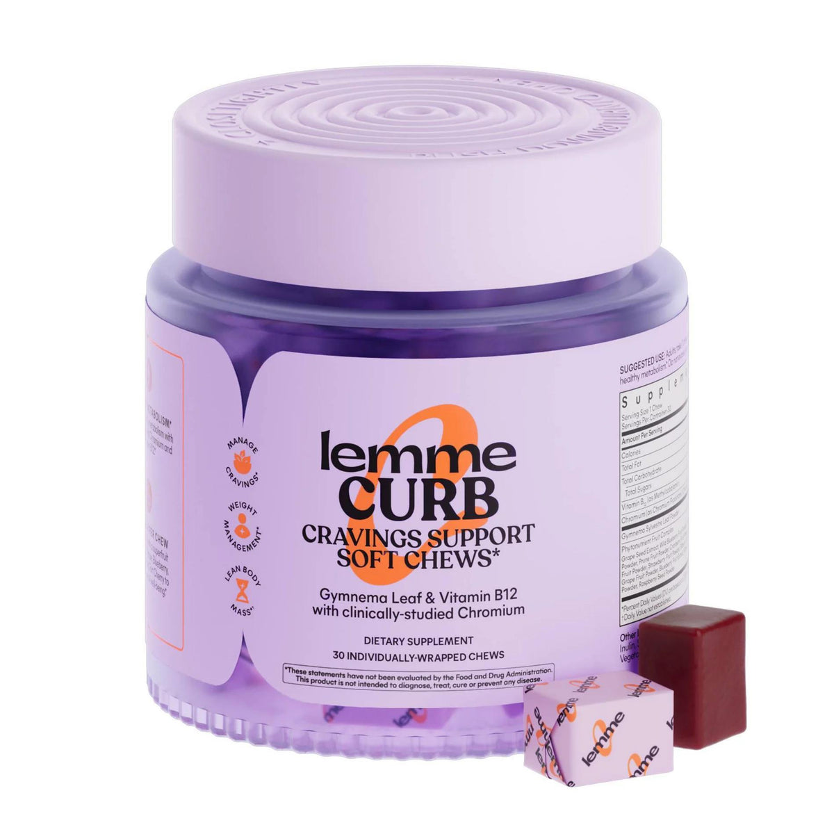Lemme Curb – Cravings Support Soft Chews (30 Count)